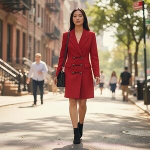 Chaus Red Midi Dress